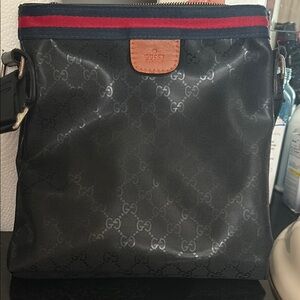 Gucci logo Black Crossbody Bag